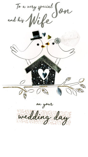 Picture of SPECIAL SON & WIFE WEDDING DAY CARD